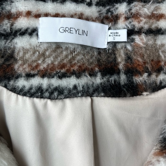 GREYLIN Plaid Cropped Jacket Size Small - Picture 5 of 10